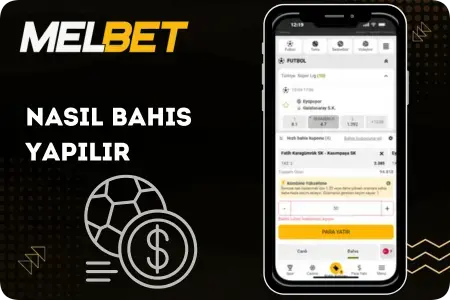 Melbet uygulamasında futbol bahis kuponu oluşturma ekranı