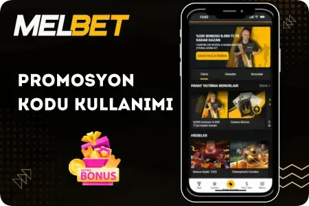 Melbet mobil uygulamasında hoş geldin bonusu ekranı